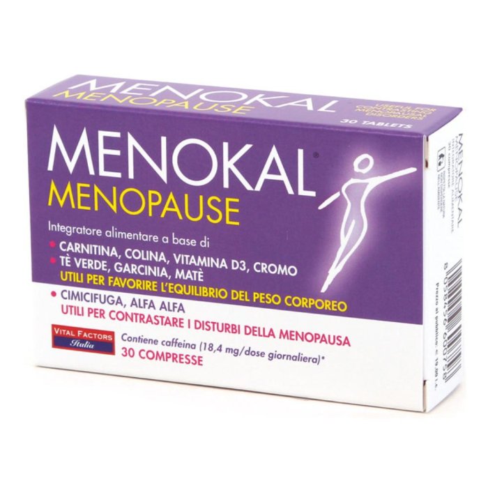 Vital Factors Menokal Menopause Integratore Disturbi Menopausa 30 Compresse