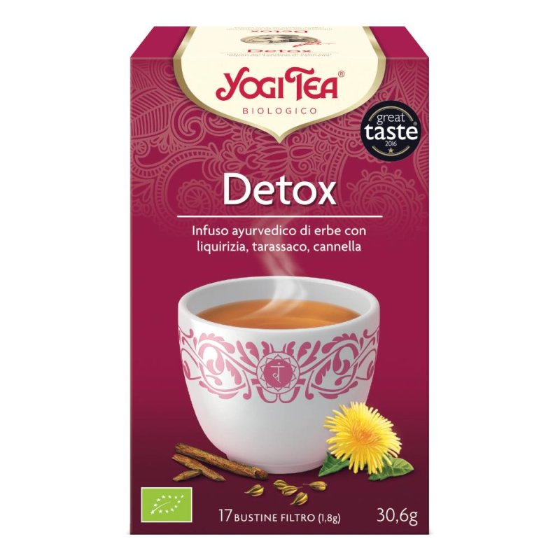 Yogi Tea Detox Bio Infuso Ayurvedico Di Erbe 17 Filtri