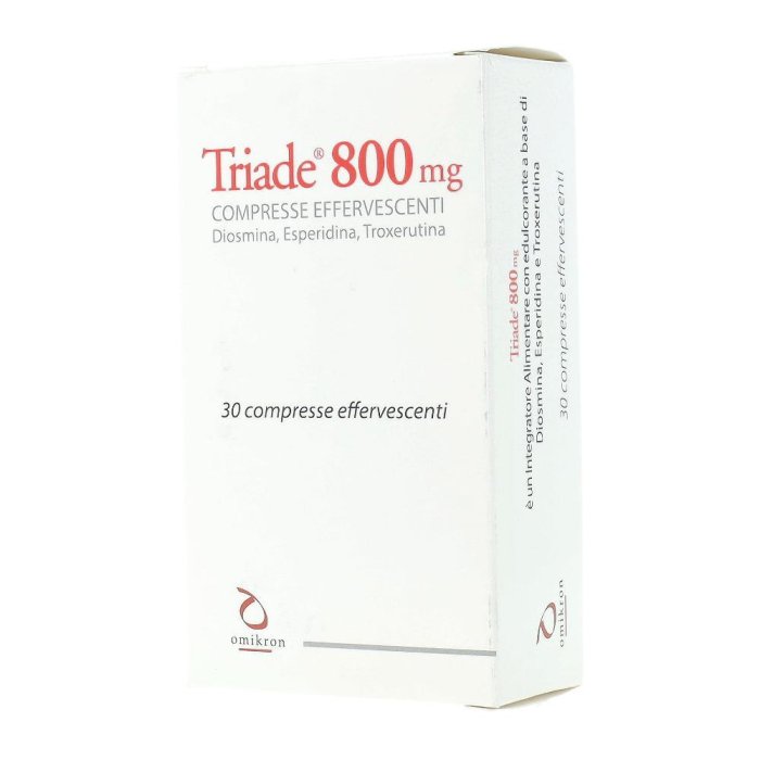 Omikron  Circolazione Venosa Triade 800 Integratore 30 Compresse Effervesc