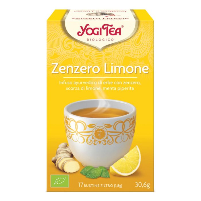 Yogi Tea Zenzero E Limone  Infuso Ayurvedico Di Erbe 17 Bustine