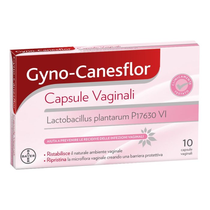 Bayer  Dispositivi Medici Gyno-Canesflor Protezione 10 Capsule Vaginali