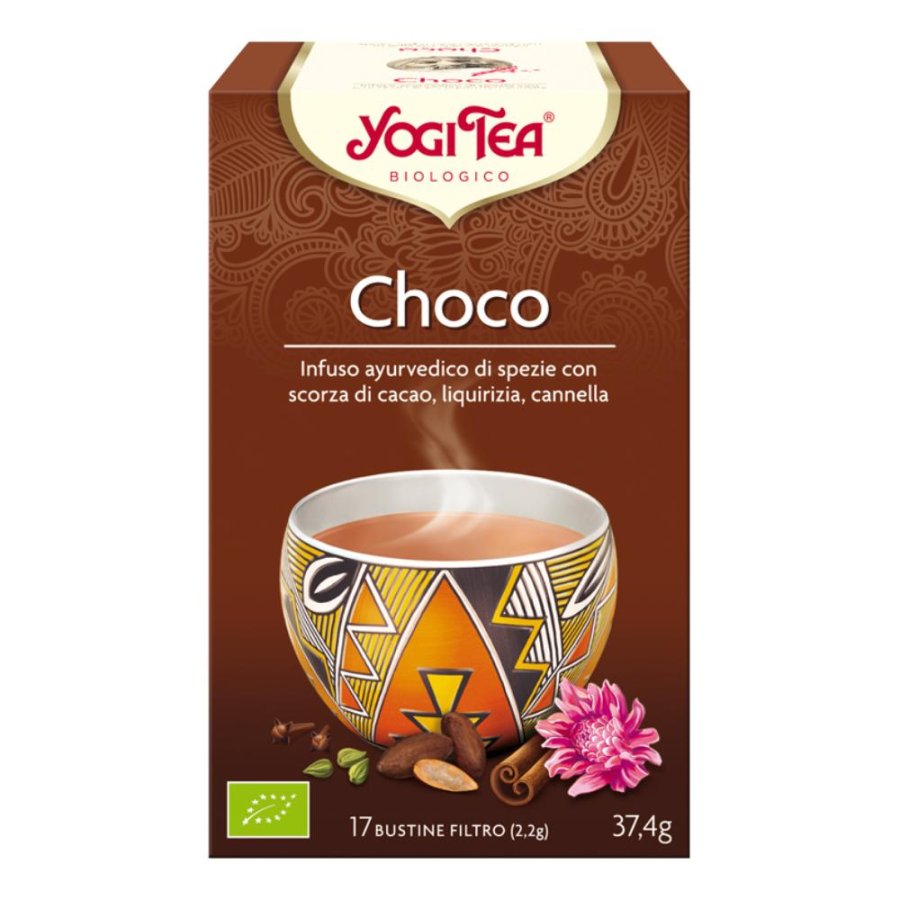 Yogi Tea Choco tè bio 34 g tisana al cacao e spezie biologica Yogi Tea Choco tè bio 34 g tisana al cacao e spezie biologica
