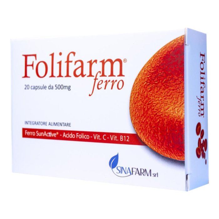 Sinafarm Folifarm Ferro 20 Capsule