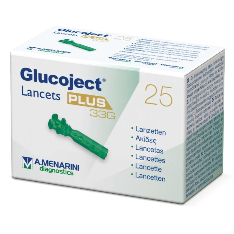 A.Menarini Glucoject Lancets Plus G33 25P