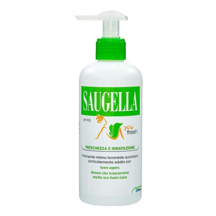 Saugella You Fresh Detergente Intimo Delicato Donne Giovani 200 ml