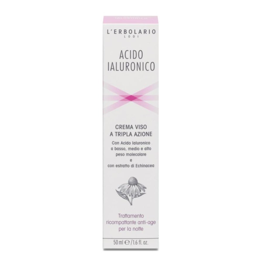 L'Erbolario Linea Acido Ialuronico Anti-Rughe Tripla Azione Crema Notte 50 ml L'Erbolario Linea Acido Ialuronico Anti-Rughe Tripla Azione Crema Notte 50 ml
