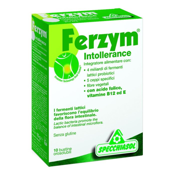 Specchiasol Ferzym Intolleranze Integratore alimentare 10 bustine