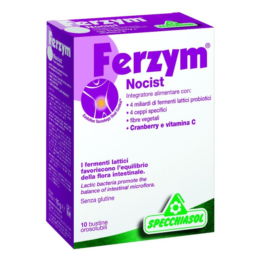 Specchiasol Ferzym Nocist Integratore alimentare 10 Bustine Specchiasol Ferzym Nocist Integratore alimentare 10 Bustine