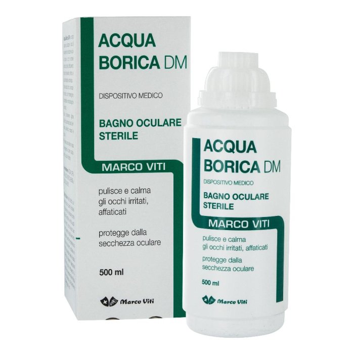 Marco Viti Acqua Borica Bagno Oculare 500 ml per Occhi Rossi