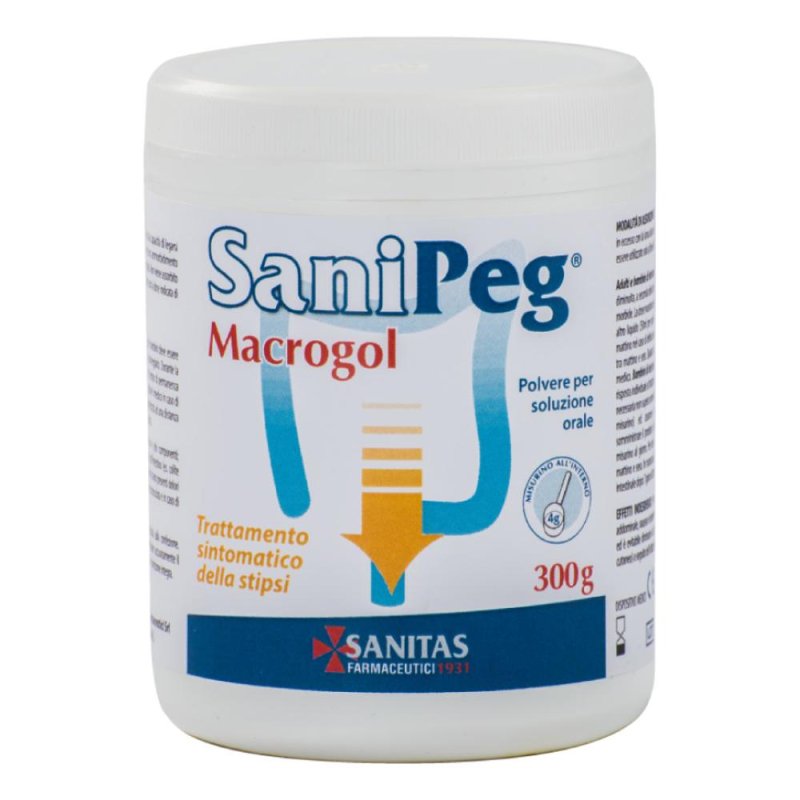 Sanipeg Macrogol Polvere Per Soluzione Orale Barattolo 300 G