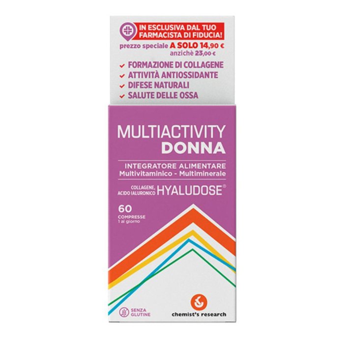 Multiactivity Donna Integratore Multivitaminico per Donne 60 Compresse