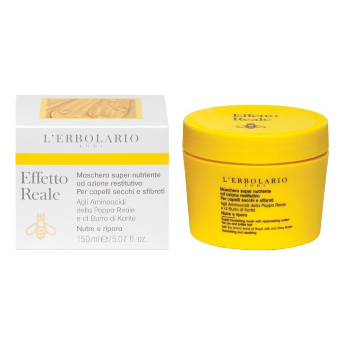 L'Erbolario Linea Capelli Effetto Reale Maschera Nutriente Restitutiva 150 ml