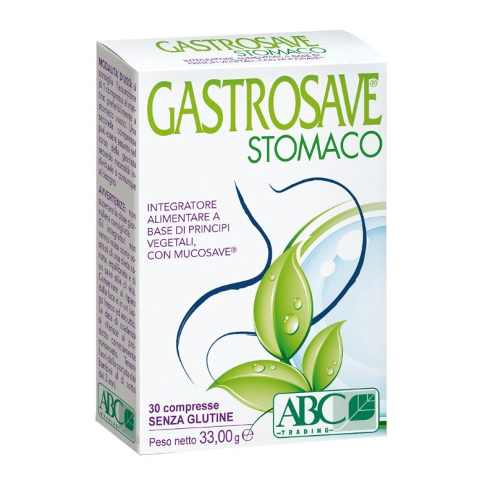 Gastrosave 30 Compresse Integratore per Stomaco Sensibile e Benessere Gastrointestinale