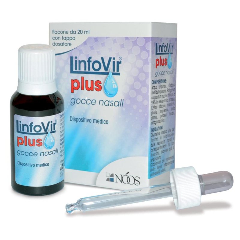 Linfovir Plus Gocce Nasali Decongestionanti e Antinfiammatorie 20 ml