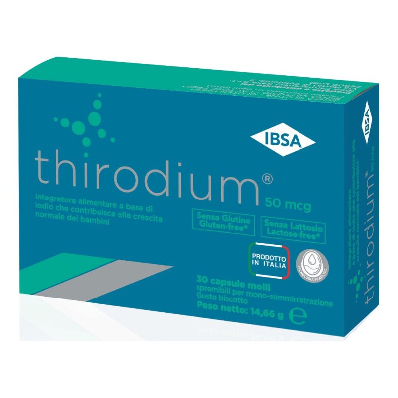 Thirodium 50mcg 30 Capsule Spremibili Mono-somministrazione 7,54 G Thirodium 50mcg 30 Capsule Spremibili Mono-somministrazione 7,54 G