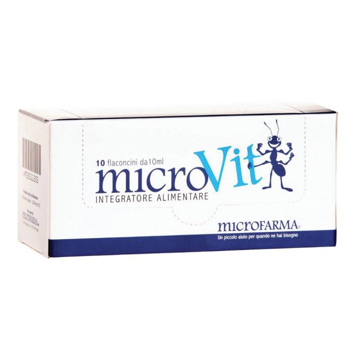 Microfarma Microvit 10 Flaconcini Da 10 Ml