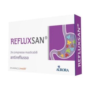 Pharcomed Refluxsan Antireflusso 24 Compresse Masticabili