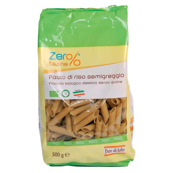 Zer% Glutine penne di risone bio pasta di riso senza glutine biologica