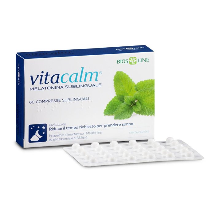 Bios Line Bios Line Vitacalm Melatonina Sublinguale 60 Compresse 1 Mg