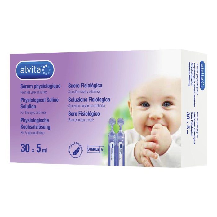 Alvita Soluzione Fisiologica Igiene Nasale E Oculare 30 Flaconcini x 5ml