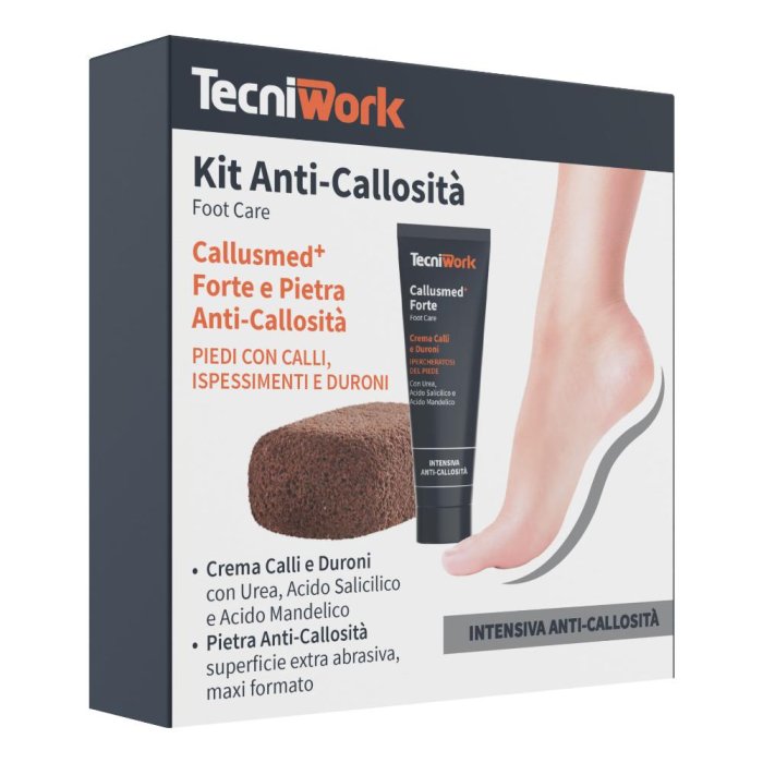 Tecniwork kit anticallosità - set completo per rimozione calli e duroni