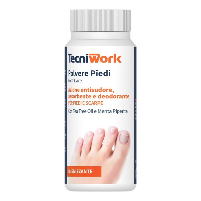 Tecniwork polvere deodorante piedi 75 g - polvere deodorante per piedi e calzature