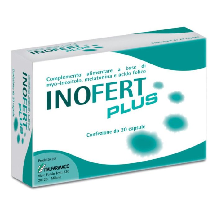 Inofert Plus 20 capsule Soft gel integratore per fertilità e gravidanza - Italfarmaco