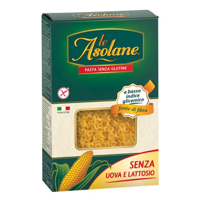 Le Asolane Fonte Di Fibra Pasta Senza Glutine Anellini 250 gr