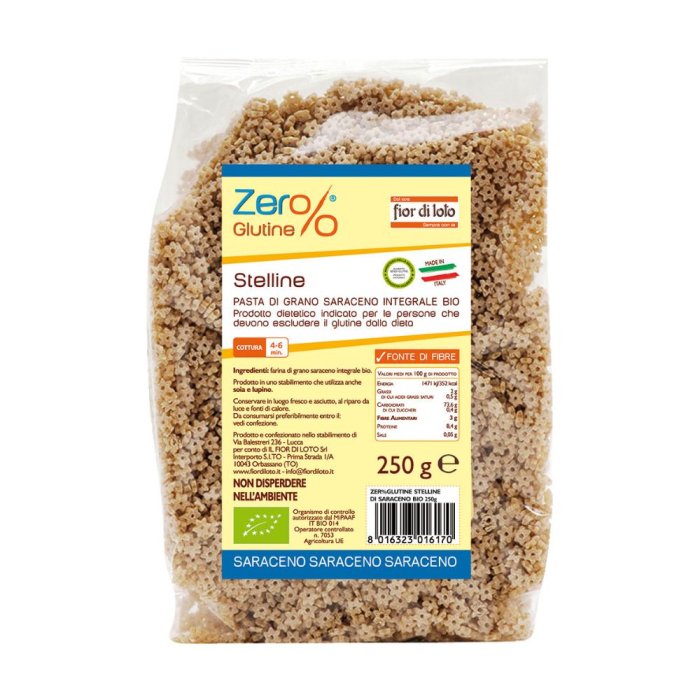 Zer% Glutine stelline grano saraceno pastina senza glutine con grano saraceno