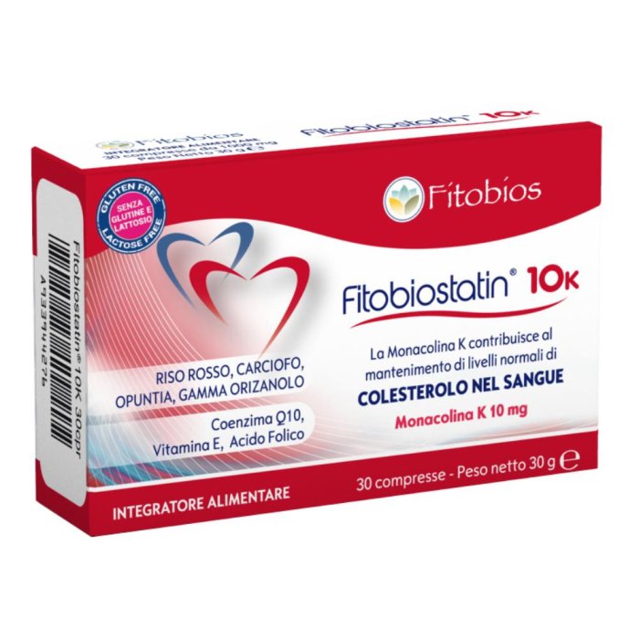 Fitobios Fitobiostatin 10K Integratore Alimentare 30 Compresse