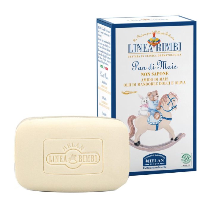 LINEABIMBI Pan di Mais Sapone Delicato 100 g per Bimbi | Detergente Naturale al Mais per Pelli Sensibili di Neonati e Bambini