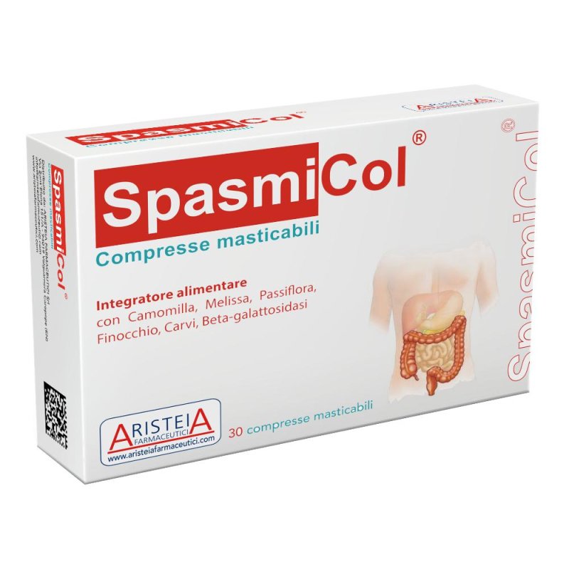 Aristeia Farmaceutici Spasmicol Integratore Alimentare 30 Compresse Masticabili