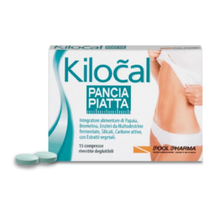 Kilocal Pancia Piatta integratore dimagrante 15 compresse - Pool Pharma Srl