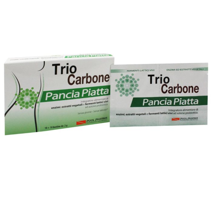 Triocarbone Pancia Piatta Bustine Integratore Alimentare 10+10 Buste