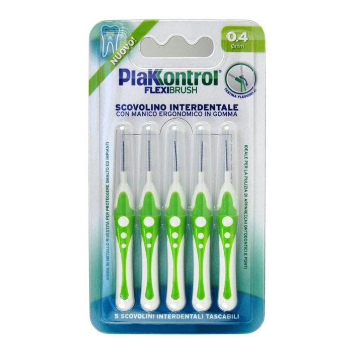 Plakkontrol Scov Flexi Brush 0,4 mm - scovolini interdentali flessibili per spazi stretti
