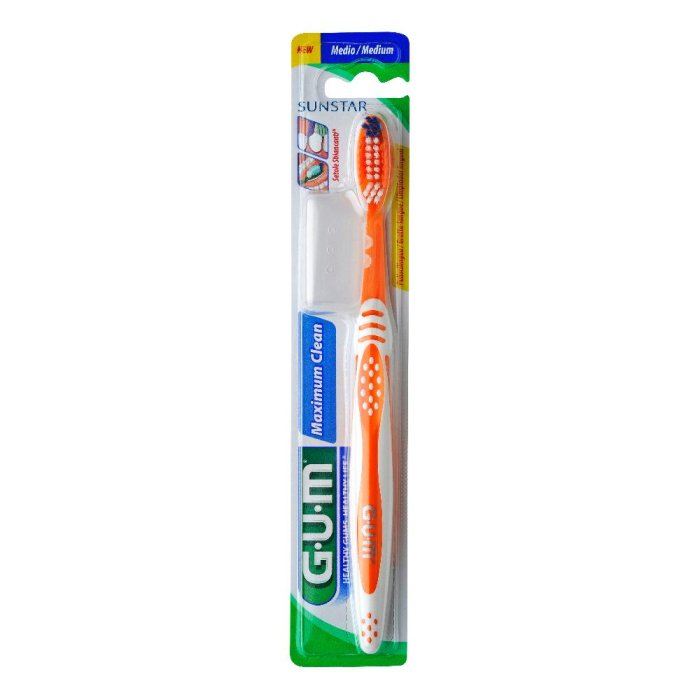 GUM  Igiene Dentale Quotidiana Maximum Clean Spazzolino Medio Regular