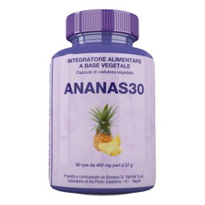 Biosalus Ananas Integratore Alimentare in Capsule 60 pezzi | Azione Drenante e Depurativa Naturale