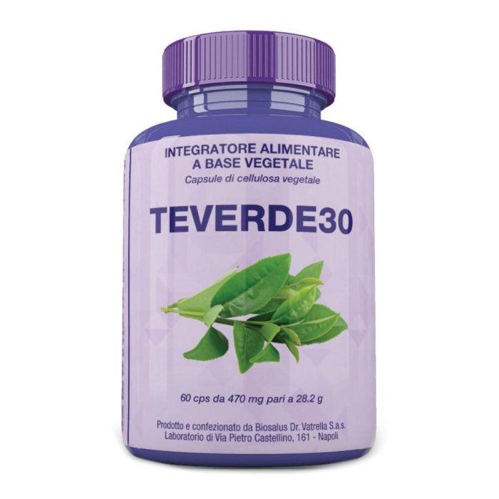Biosalus Tè Verde Integratore in Capsule 30 + 60 Pezzi | Antiossidante Naturale, Drenante e Supporto al Metabolismo