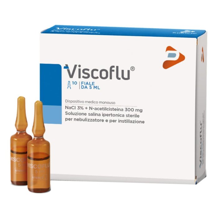 PharmaLine  Dispositivi Medici Viscoflu Soluzione per Aerosol 10 Fiale 5 ml