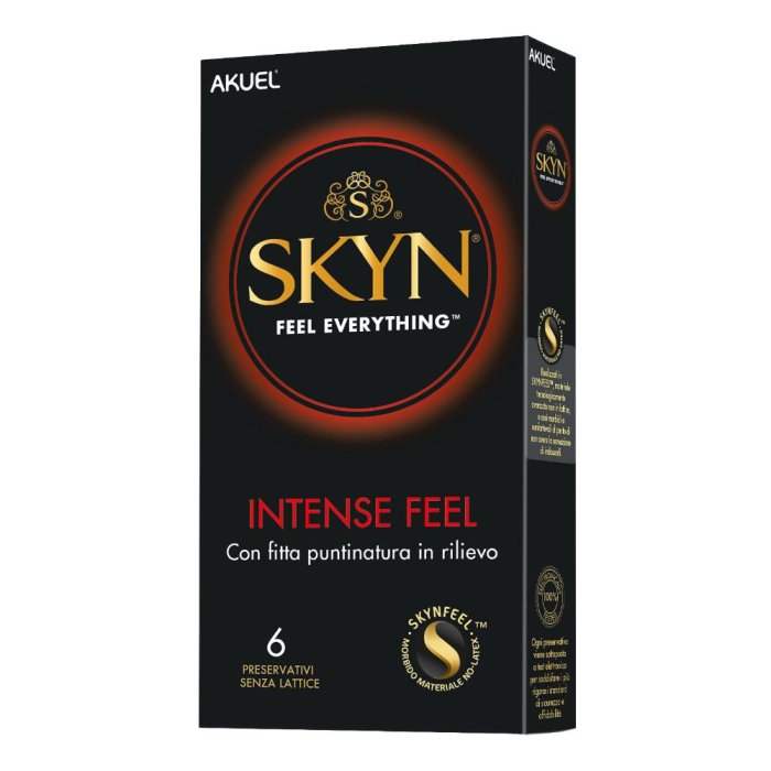 Akuel Skyn Intense Feel Profilattico Senza Lattice 6 Pezzi