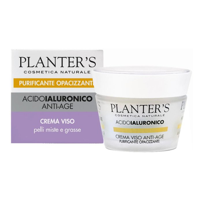 Planters Acido Ialuronico Crema Viso Purificante ed Opacizzante