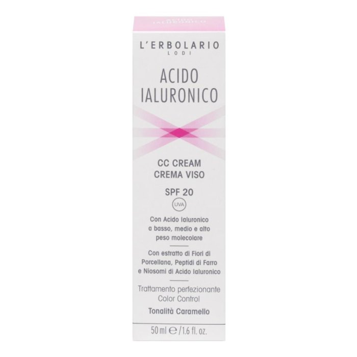 L'Erbolario Acido Ialuronico - CC Cream Crema Viso Colorata tonalità Caramello 50 ml