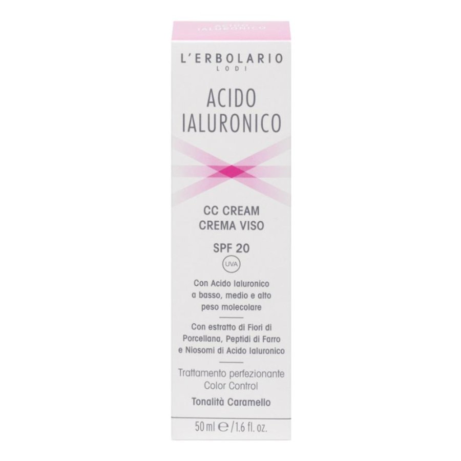 L'Erbolario Acido Ialuronico - CC Cream Crema Viso Colorata tonalità Caramello 50 ml L'Erbolario Acido Ialuronico - CC Cream Crema Viso Colorata tonalità Caramello 50 ml