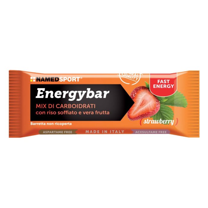 NamedSport Energybar Strawberry Integratore Alimentare Barretta 35g