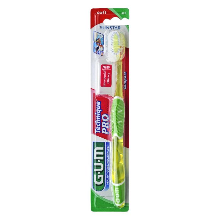 GUM  Igiene Dentale Quotidiana Technique Pro 525 Spazzolino Morbido Compatt