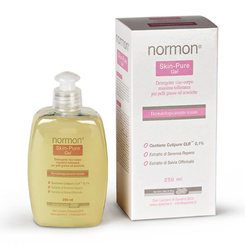 Normon Skin Pure Gel 5,5 250 ml - detergente delicato pH fisiologico per pelli sensibili