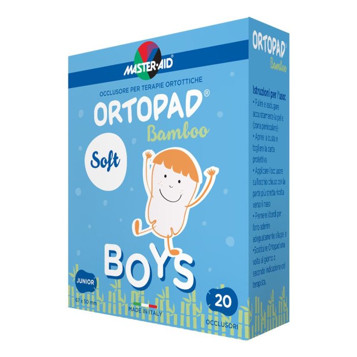 Master-Aid Ortopad - Soft Boys Occlusore Oculare Ortottica Junior 20 occulsori