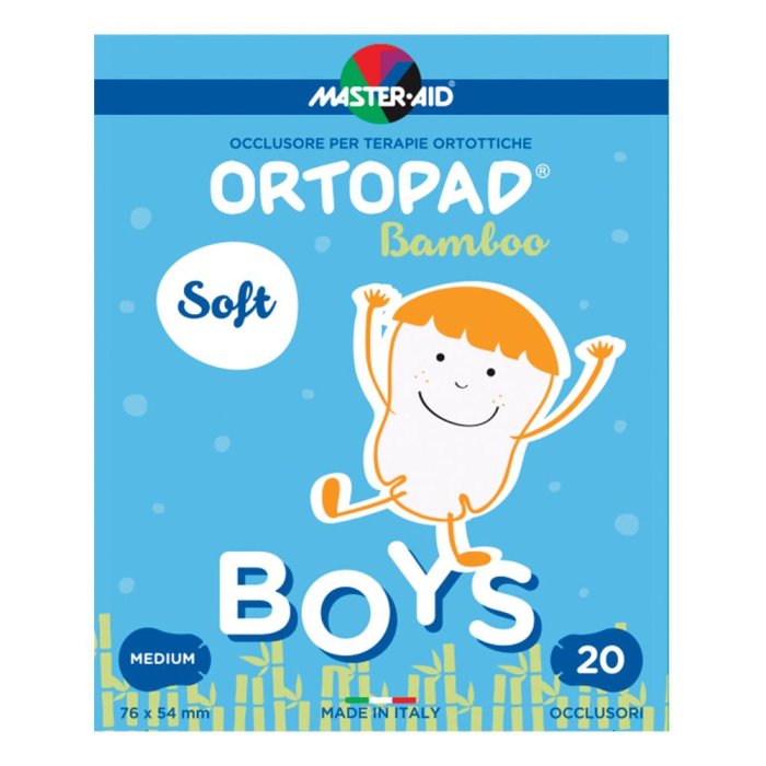 Ortopad Soft Boys cerotti M 20 pz cerotti oculari morbidi per bambini