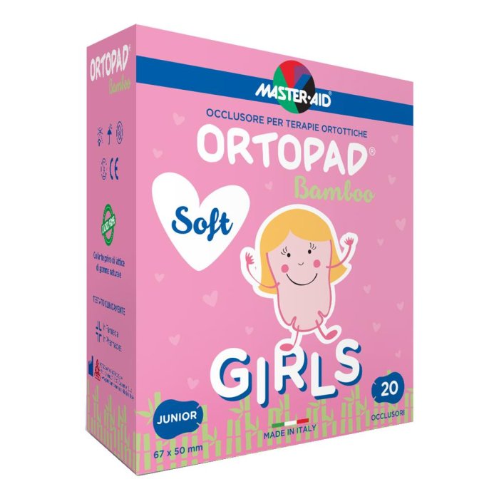 Master Aid Ortopad Soft Girl Occlusore Per Terapie Ortottiche Misura J 20 Pezzi