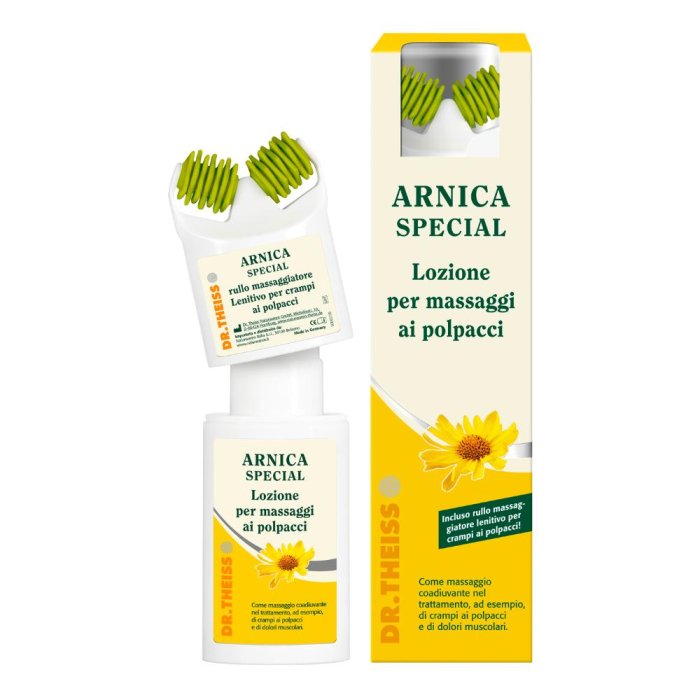 Naturwaren Dr Theiss Lozione Arnica Massaggio Contro Crampi Muscolari 100 ml + Roller